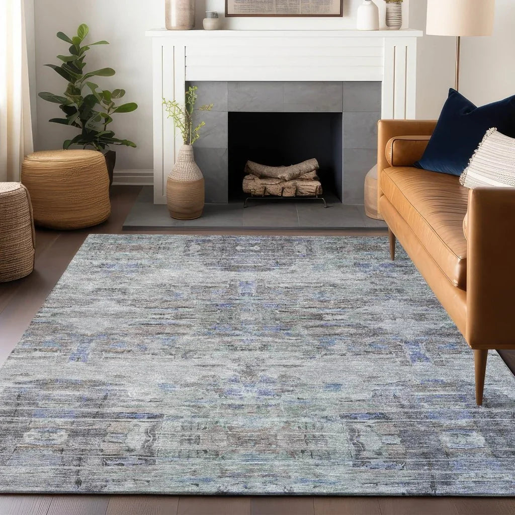 Naya Brown Washable Indoor-Outdoor Rug-Outdoor Rugs-LOOMLAN Rugs-LOOMLAN