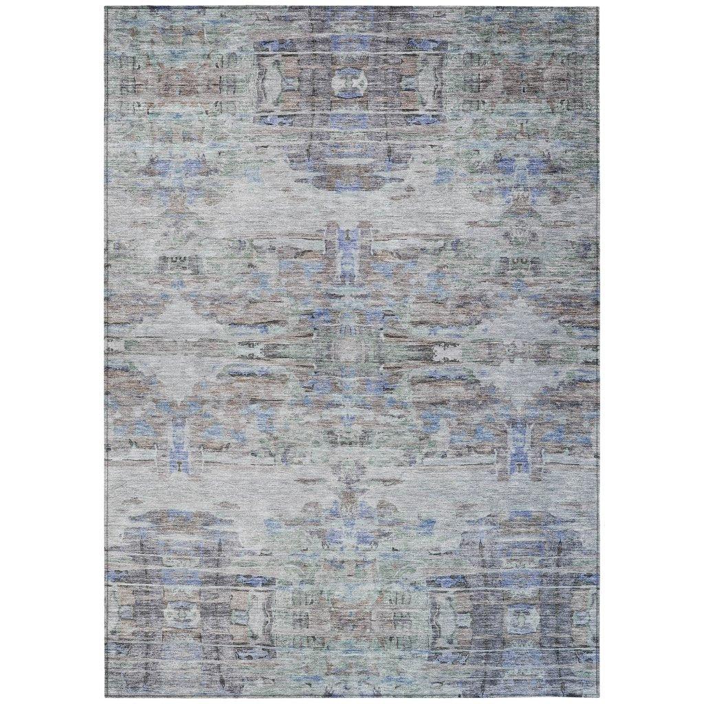 Naya Brown Washable Indoor-Outdoor Rug-Outdoor Rugs-LOOMLAN Rugs-2'6" x 3'10"-LOOMLAN