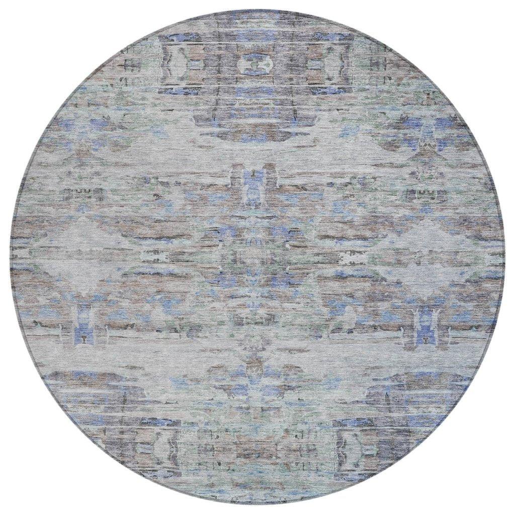 Naya Brown Washable Indoor-Outdoor Rug-Outdoor Rugs-LOOMLAN Rugs-8' x 8'-LOOMLAN