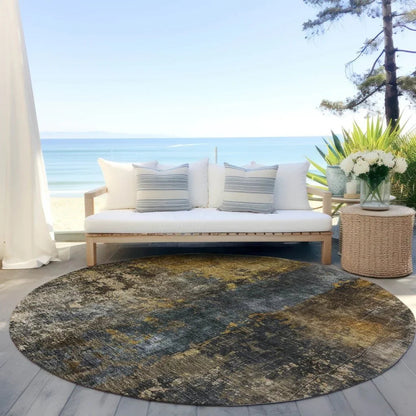 Nayara Gray Washable Indoor - Outdoor Rug - LOOMLAN - LOOMLAN Rugs - Outdoor Rugs
