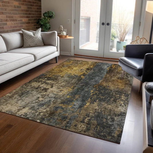 Nayara Gray Washable Indoor - Outdoor Rug - LOOMLAN - LOOMLAN Rugs - Outdoor Rugs