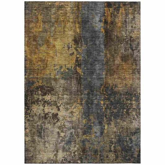 Nayara Gray Washable Indoor - Outdoor Rug - LOOMLAN - LOOMLAN Rugs - Outdoor Rugs
