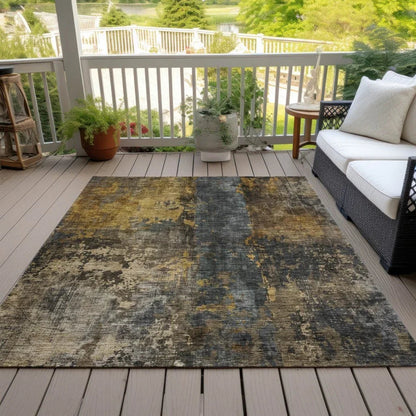 Nayara Gray Washable Indoor - Outdoor Rug - LOOMLAN - LOOMLAN Rugs - Outdoor Rugs