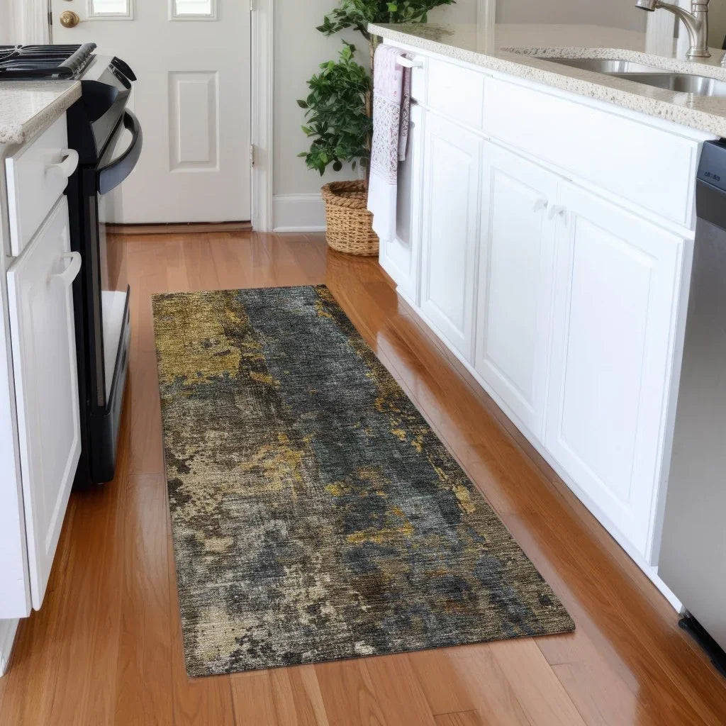 Nayara Gray Washable Indoor - Outdoor Rug - LOOMLAN - LOOMLAN Rugs - Outdoor Rugs