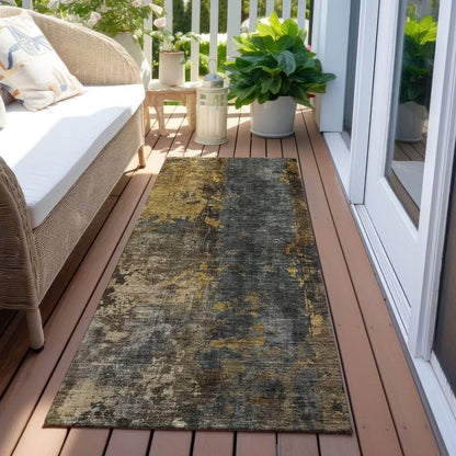 Nayara Gray Washable Indoor - Outdoor Rug - LOOMLAN - LOOMLAN Rugs - Outdoor Rugs
