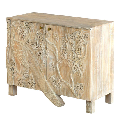 Nayven Wood Two Doors Accent Cabinet