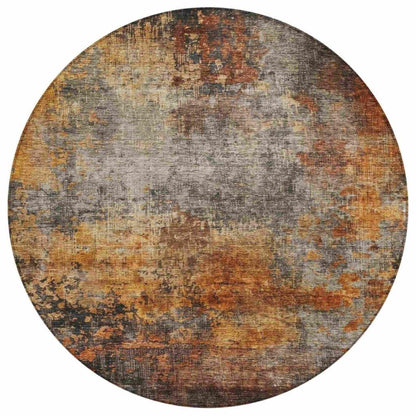 Nazeera Orange Washable Indoor - Outdoor Rug - LOOMLAN - LOOMLAN Rugs - Outdoor Rugs