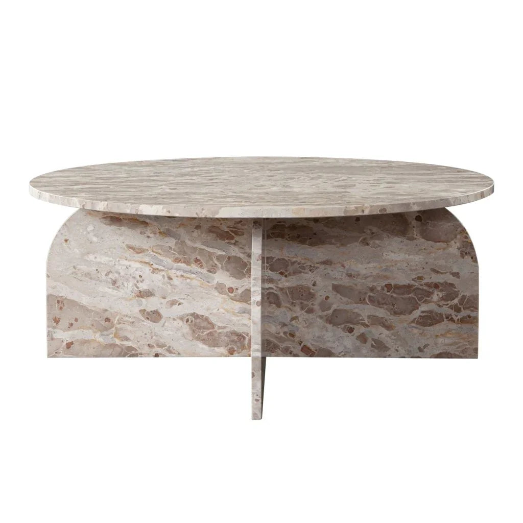 Nebula Genuine Marble Round Cocktail Table - LOOMLAN - Diamond Sofa - Coffee Tables