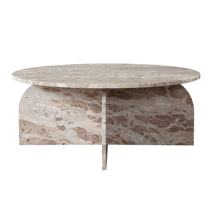 Nebula Genuine Marble Round Cocktail Table - LOOMLAN - Diamond Sofa - Coffee Tables