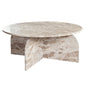 Nebula Genuine Marble Round Cocktail Table - LOOMLAN - Diamond Sofa - Coffee Tables