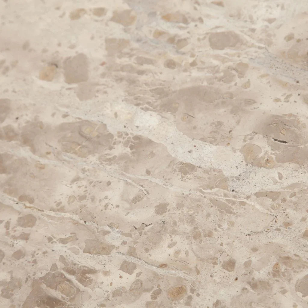 Nebula Genuine Marble Round End Table - LOOMLAN - Diamond Sofa - Side Tables