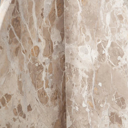 Nebula Genuine Marble Round End Table - LOOMLAN - Diamond Sofa - Side Tables