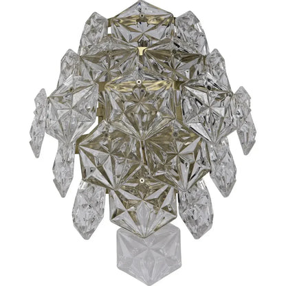 Neive Metal & Glass Sconce Antique Brass - LOOMLAN - Noir - Wall Sconces