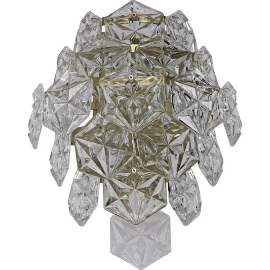 Neive Metal & Glass Sconce Antique Brass - LOOMLAN - Noir - Wall Sconces