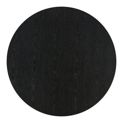 Nejaus Wood Black & Walnut Round Coffee Table - LOOMLAN - Zuo Modern - Coffee Tables