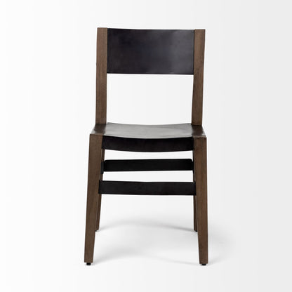 Nell Wooden Black Dining Chair (Set of 2)