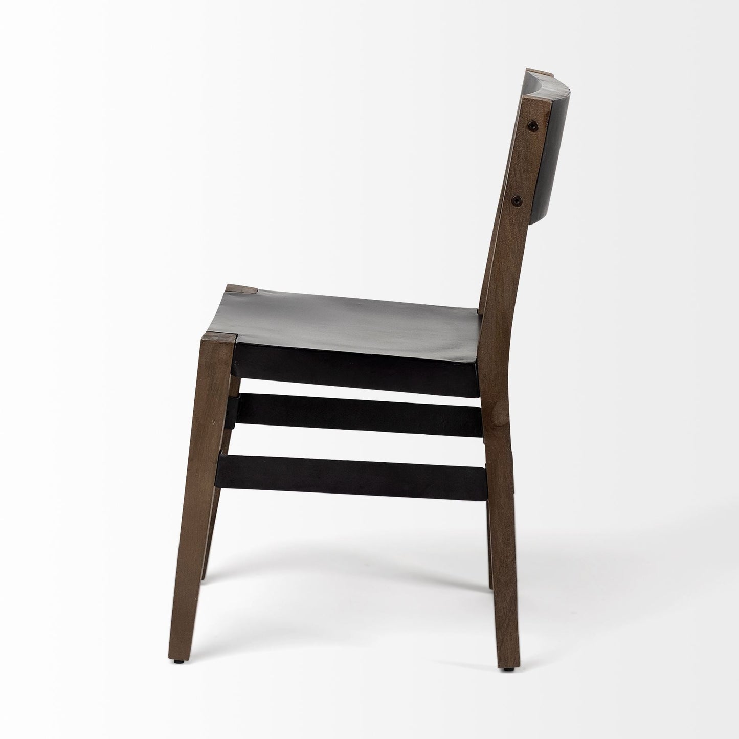 Nell Wooden Black Dining Chair (Set of 2)