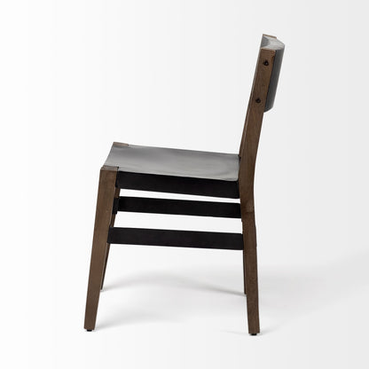 Nell Wooden Black Dining Chair (Set of 2)