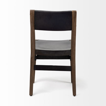Nell Wooden Black Dining Chair (Set of 2)