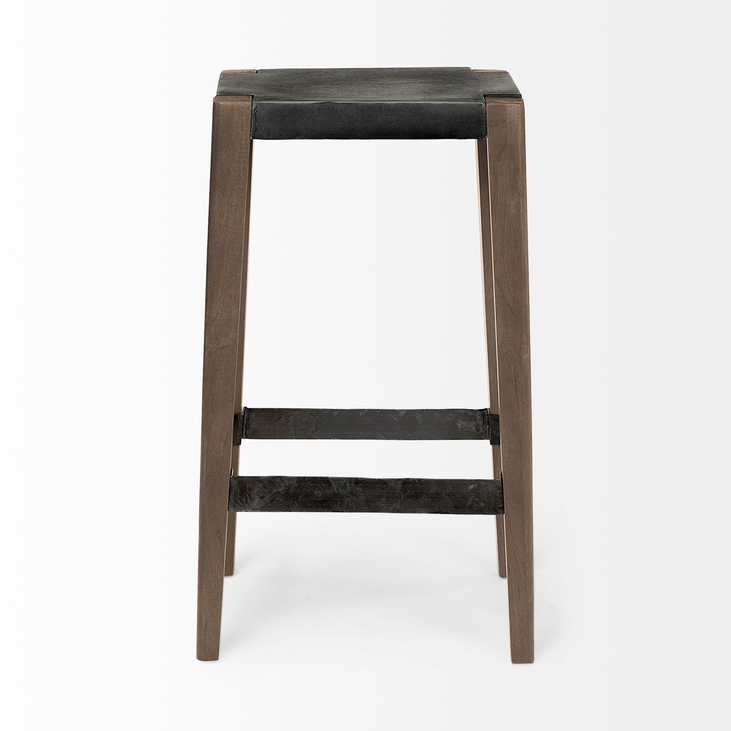 Nell Wooden Brown Leg Bar Stool