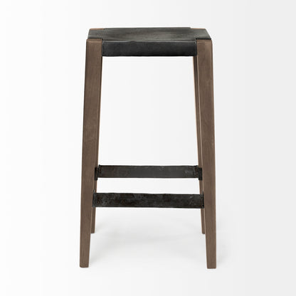 Nell Wooden Brown Leg Bar Stool