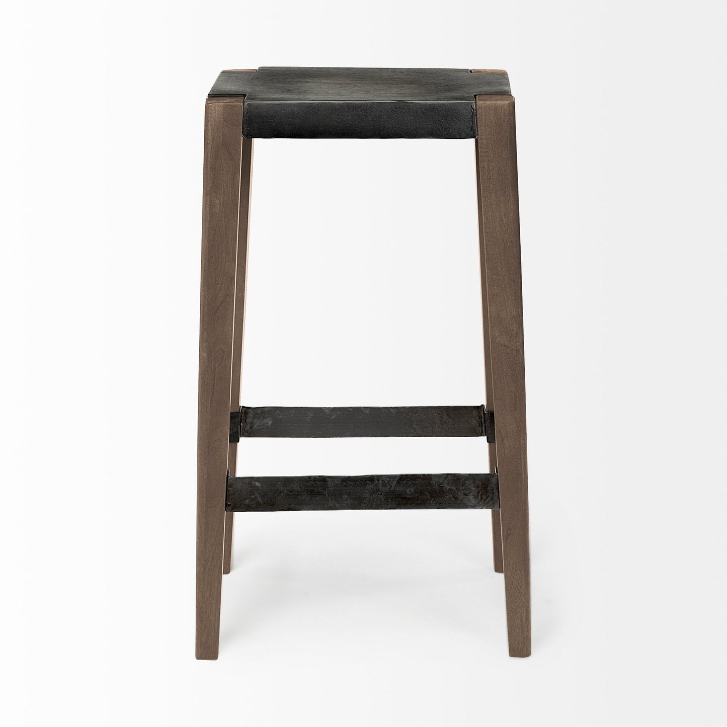 Nell Wooden Brown Leg Bar Stool