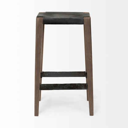 Nell Wooden Brown Leg Bar Stool