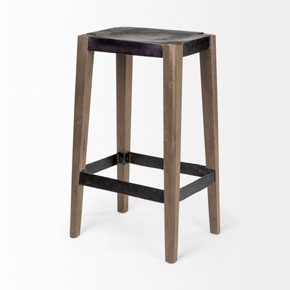 Nell Wooden Brown Leg Bar Stool
