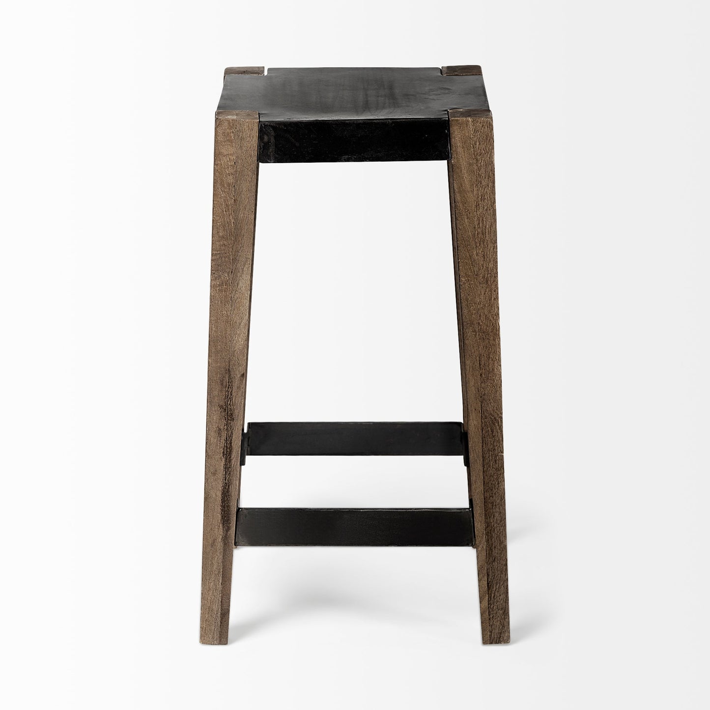 Nell Wooden Brown Leg Bar Stool