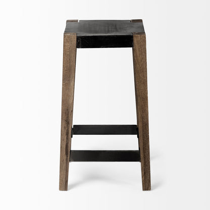 Nell Wooden Brown Leg Bar Stool