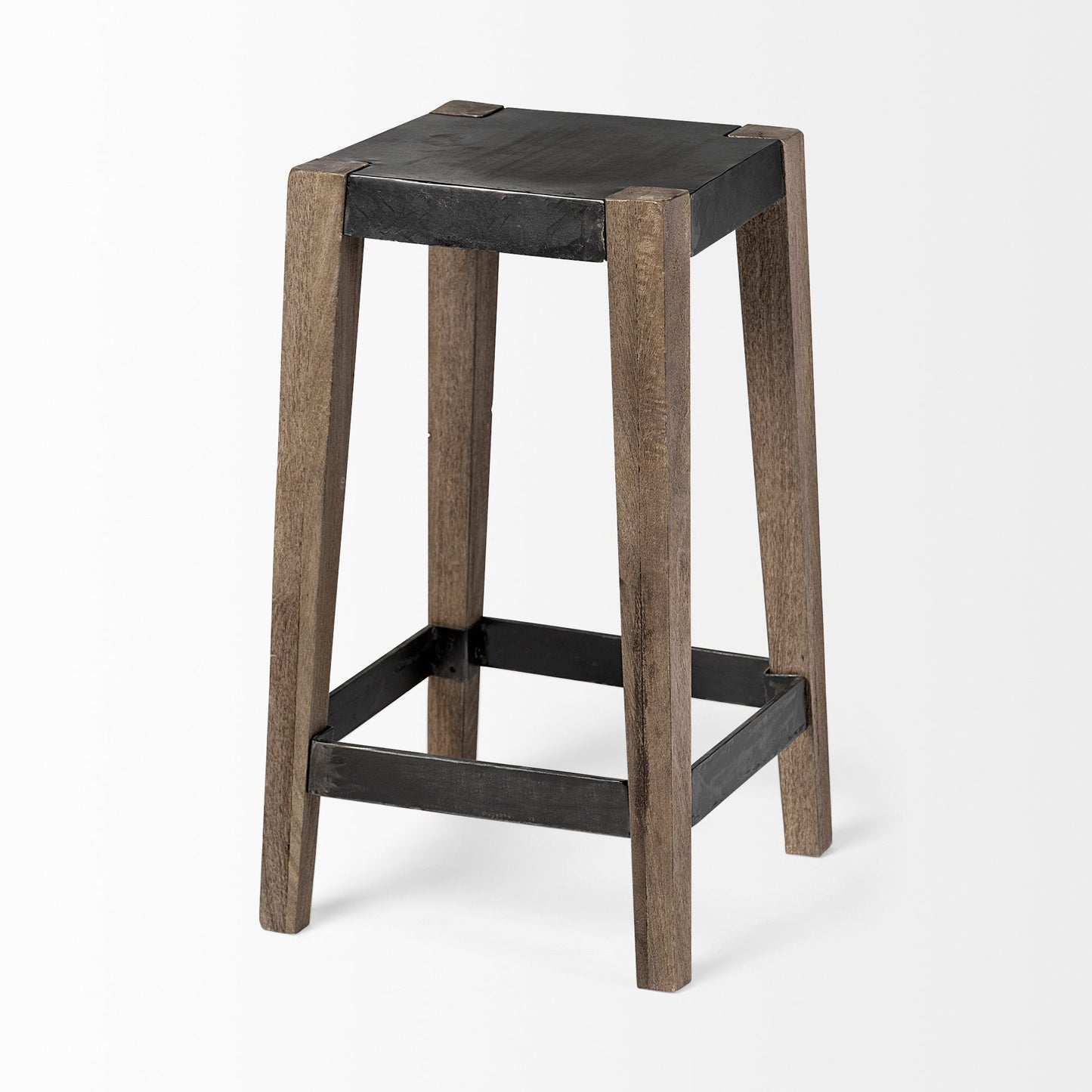 Nell Wooden Brown Leg Bar Stool