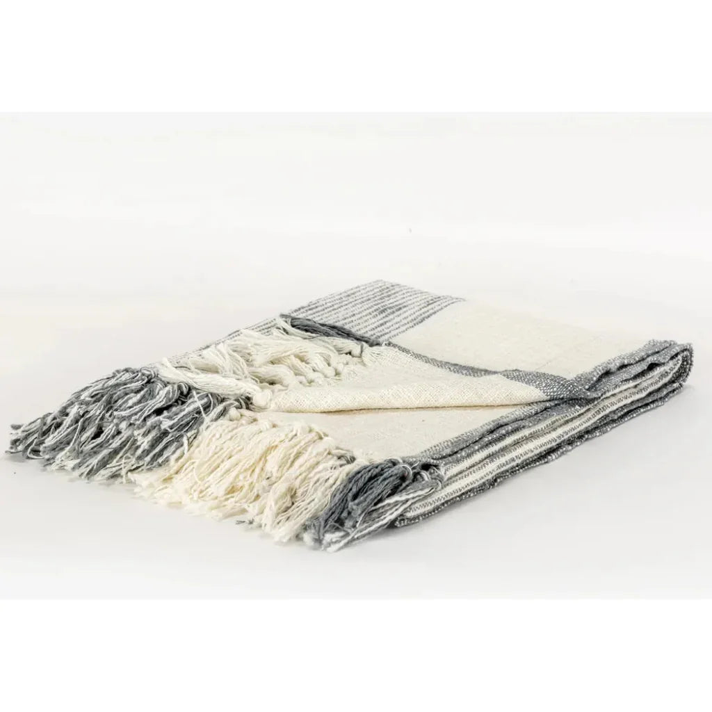 Nelly Boho Cotton Throw Blanket - LOOMLAN - LOOMLAN - Throw Blankets