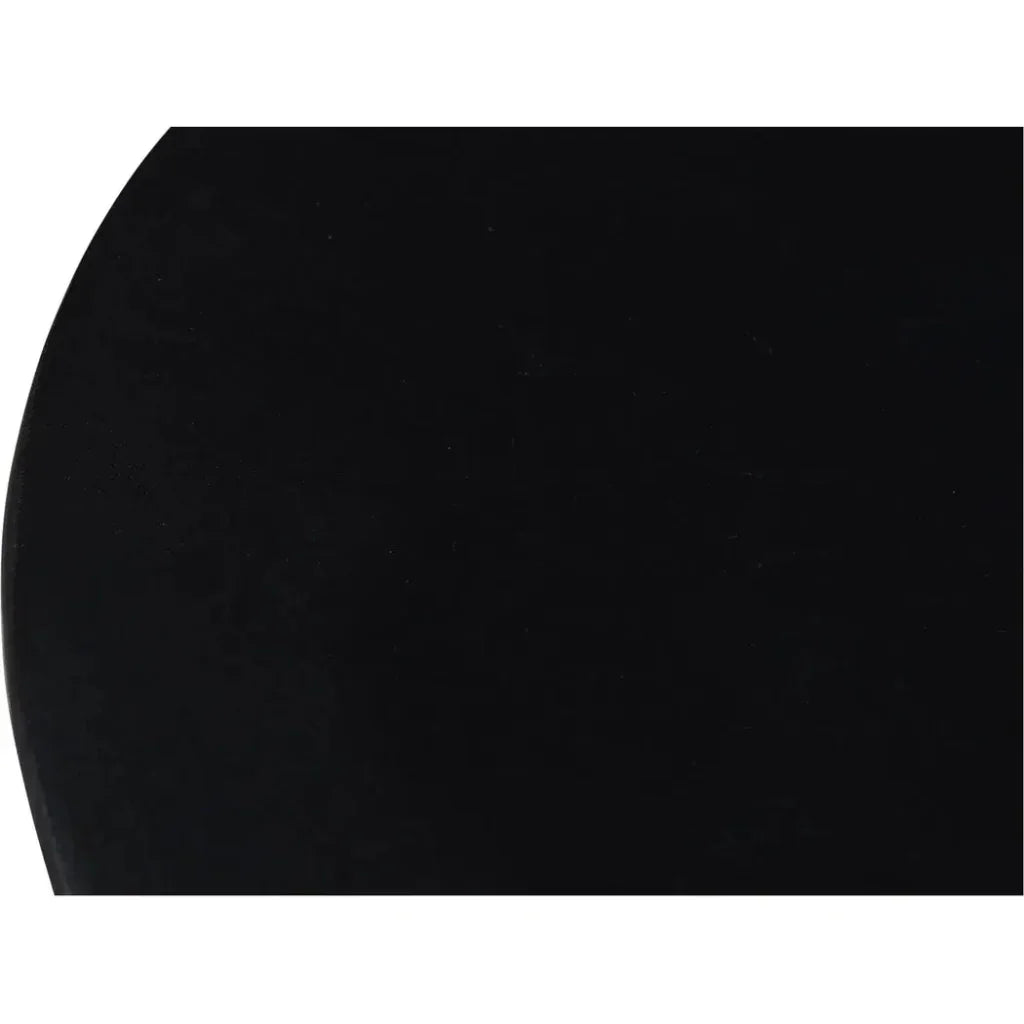 Nels Solid Wood Black Round Coffee Table - LOOMLAN - Moe's Home - Coffee Tables