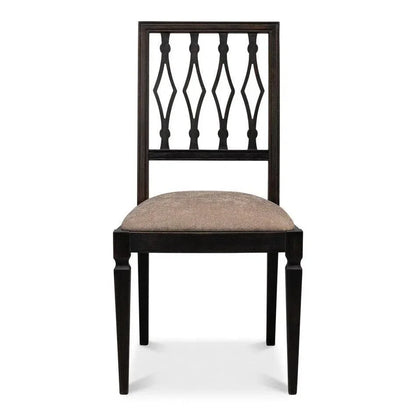 Diamond Dining Chairs Set of 2 Nero Mushroom - LOOMLAN - Sarreid - Dining Chairs