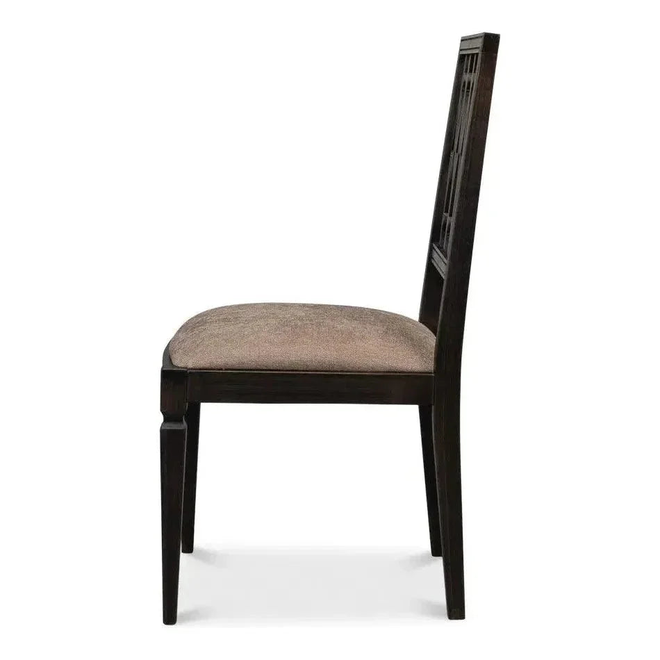 Diamond Dining Chairs Set of 2 Nero Mushroom - LOOMLAN - Sarreid - Dining Chairs