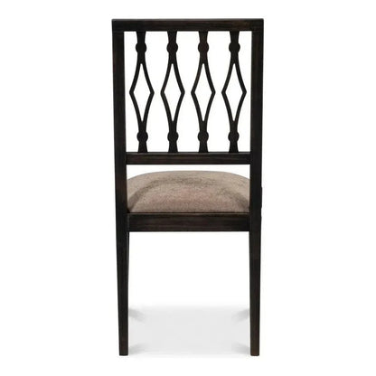 Diamond Dining Chairs Set of 2 Nero Mushroom - LOOMLAN - Sarreid - Dining Chairs