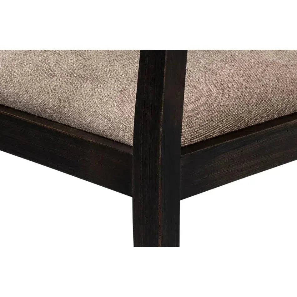 Diamond Dining Chairs Set of 2 Nero Mushroom - LOOMLAN - Sarreid - Dining Chairs