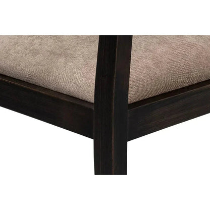 Diamond Dining Chairs Set of 2 Nero Mushroom - LOOMLAN - Sarreid - Dining Chairs