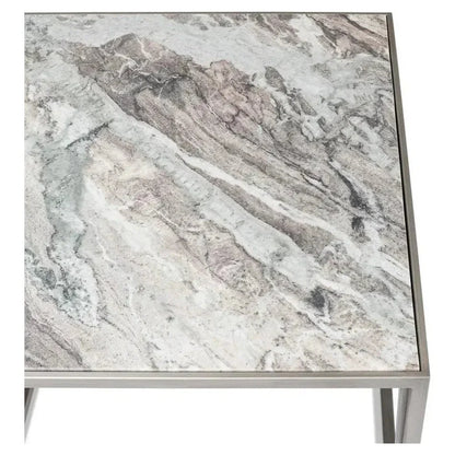 Set Of 3 Nesting Low Tables Marble Tops - LOOMLAN - Sarreid - Side Tables