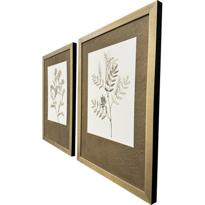 Neutral Botanical Wood Framed Wall Art 2PC