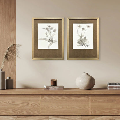 Neutral Botanical Wood Framed Wall Art 2PC