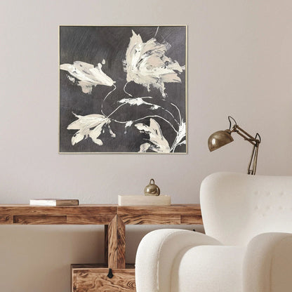 Neutral Flora Black Framed Wall Art