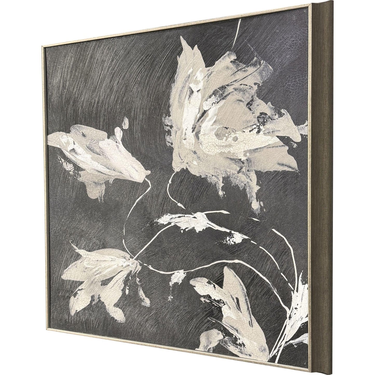 Neutral Flora Black Framed Wall Art