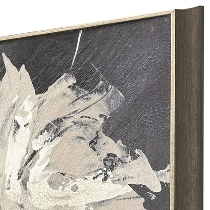 Neutral Flora Black Framed Wall Art