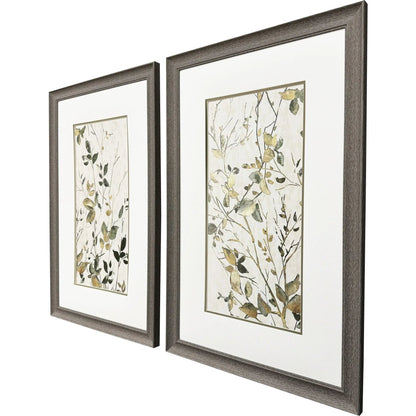 Neutral Green Green Framed Wall Art 2PC