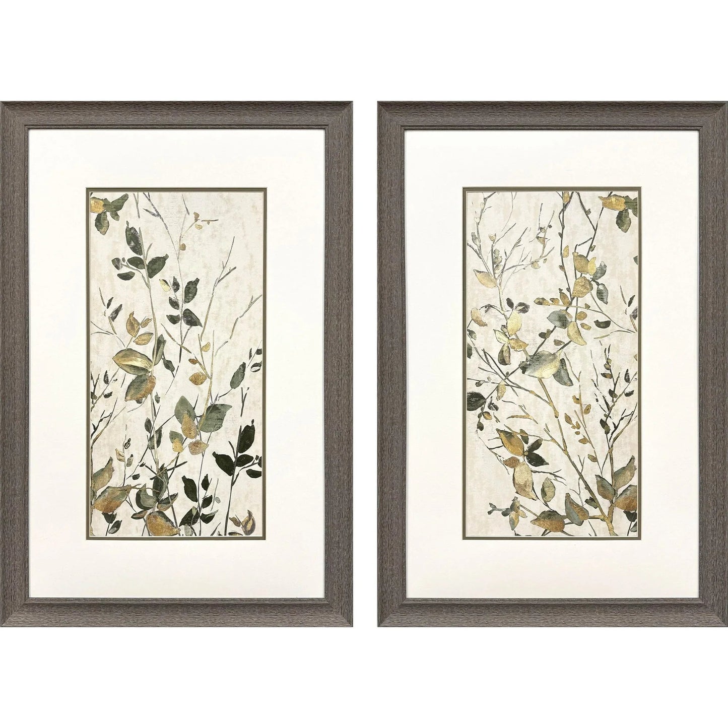 Neutral Green Green Framed Wall Art 2PC