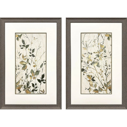 Neutral Green Green Framed Wall Art 2PC