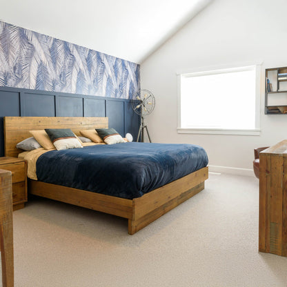 Nevada Wooden Brown Modern Bed