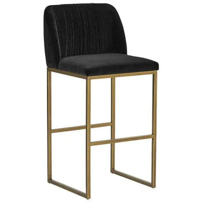 Nevin Velvet Barstool - LOOMLAN - SUNPAN - Bar Stools