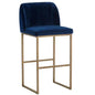 Nevin Velvet Barstool - LOOMLAN - SUNPAN - Bar Stools